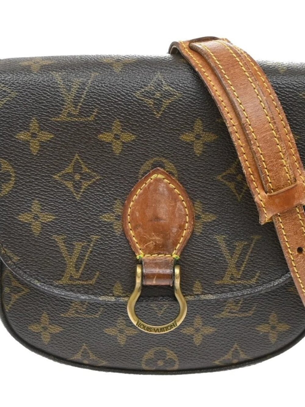LOUIS VUITTON Mini Saint Cloud Shoulder Bag Monogram Leather BN M51244 37SA258